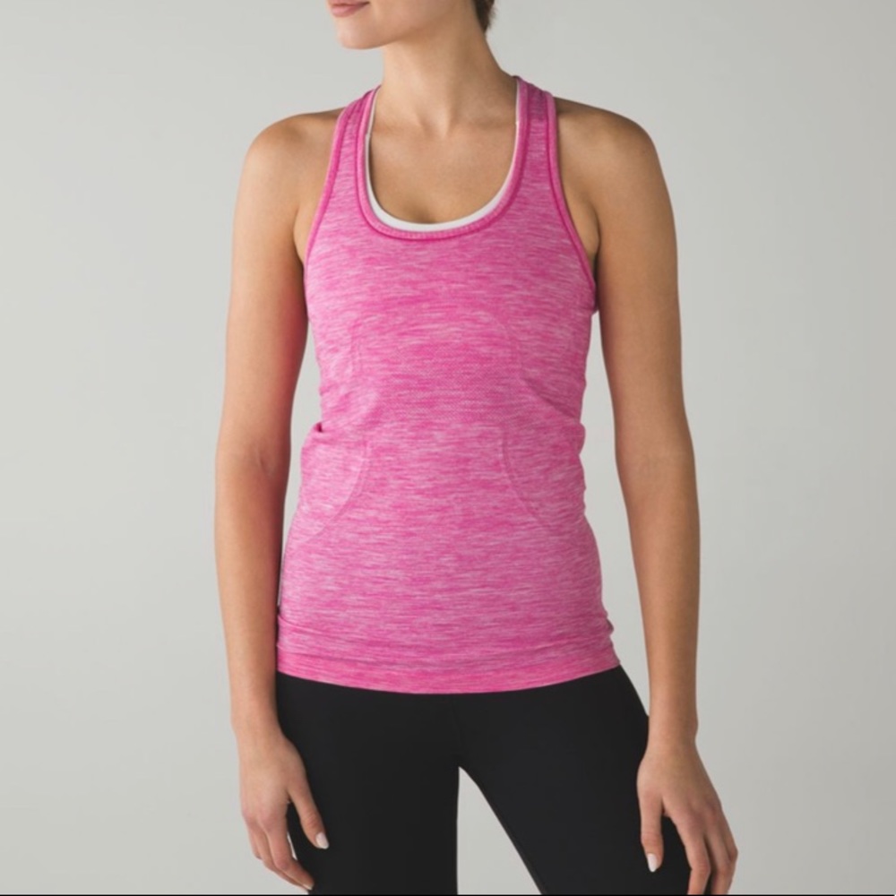 Lululemon Swiftly Tech Racerback Heathered Pink Paradise 6